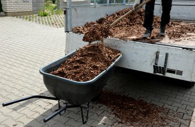Mulch Delivery in Action
